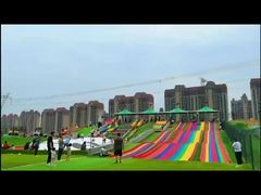 ПВХ радужная горка для игровых площадок на открытом воздухе