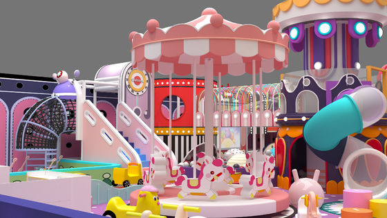 Уютная коммерческая игровая площадка для детей безопасное красочное оборудование для игровой площадки для дома