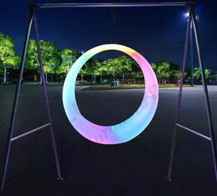 Стальные и пластиковые светящиеся лунные качели - лучшее дополнение к вашей коллекции качелей